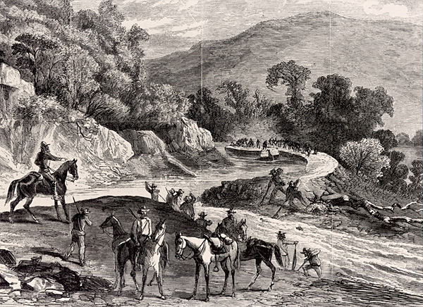 Berm damage on the Chesapeake and Ohio Canal in Maryland